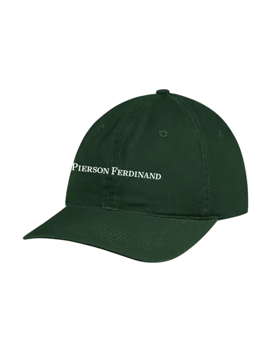 Garment Washed Unstructured Twill Dark Green Cap w/Pierson Ferdinand Logo