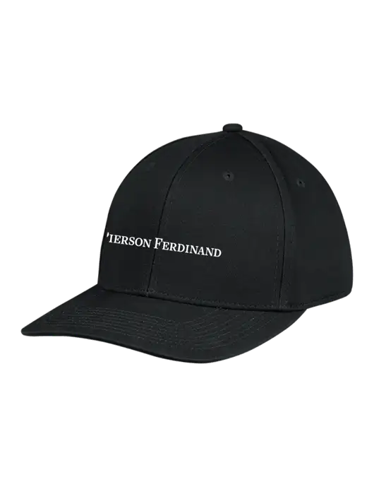 Premium Modern Structured Twill Black Snapback Cap w/Pierson Ferdinand Logo