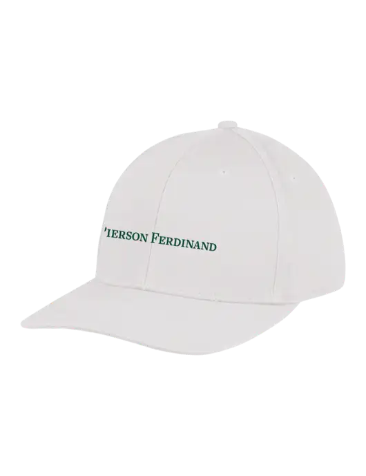 Premium Modern Structured Twill White Snapback Cap w/Pierson Ferdinand Logo