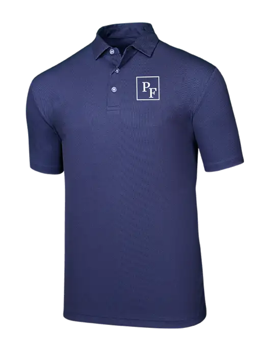 Callaway Birdseye Navy Polo w/PF Icon Logo