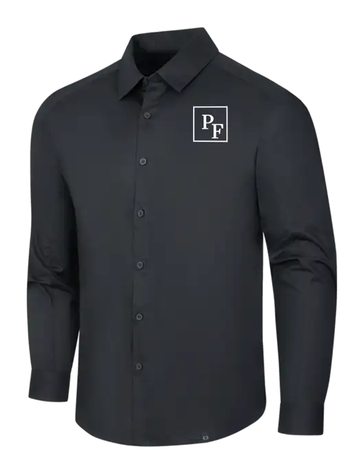OGIO Black Commuter Woven Shirt w/PF Icon Logo