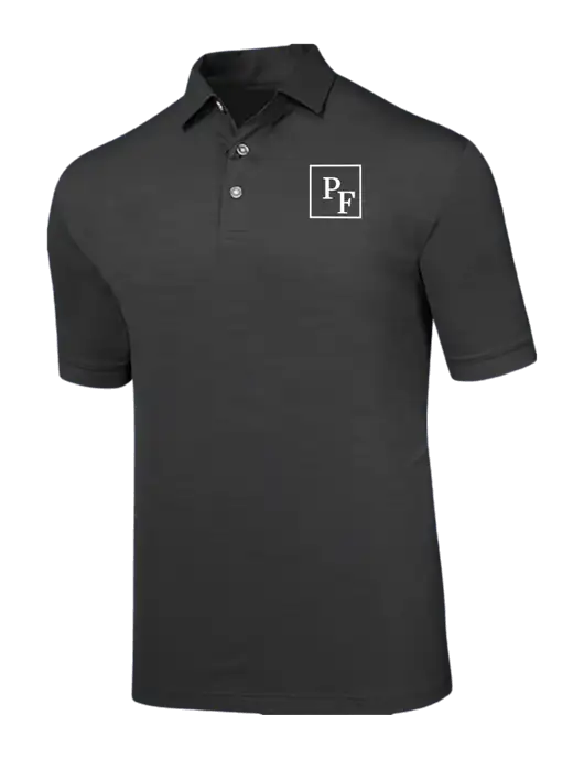 Callaway Black Fashion Tonal Polo w/PF Icon Logo