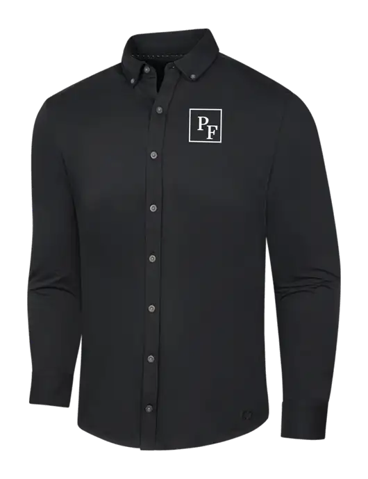 OGIO Blacktop Modern Code Stretch Button-Up Shirt w/PF Icon Logo