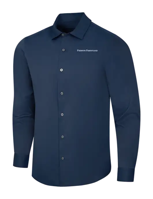 Navy City Stretch Shirt w/Pierson Ferdinand Logo