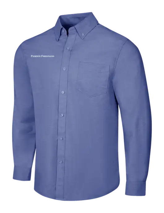 Navy SuperPro Oxford Shirt w/Pierson Ferdinand Logo