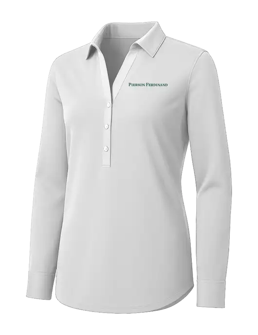 Womens White City Stretch Shirt w/Pierson Ferdinand Logo
