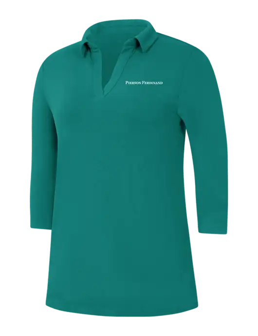 Womens Teal Luxe Knit Tunic w/Pierson Ferdinand Logo
