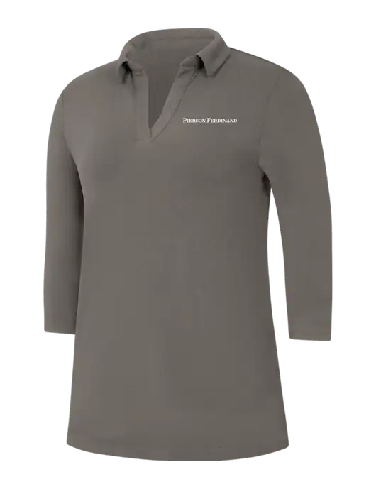 Womens Dark Grey Luxe Knit Tunic w/Pierson Ferdinand Logo