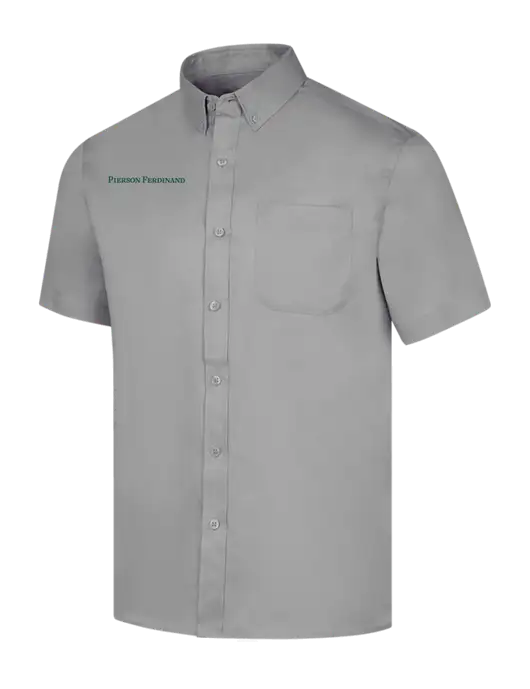 Short Sleeve Light Grey Superpro React Twill Shirt w/Pierson Ferdinand Logo