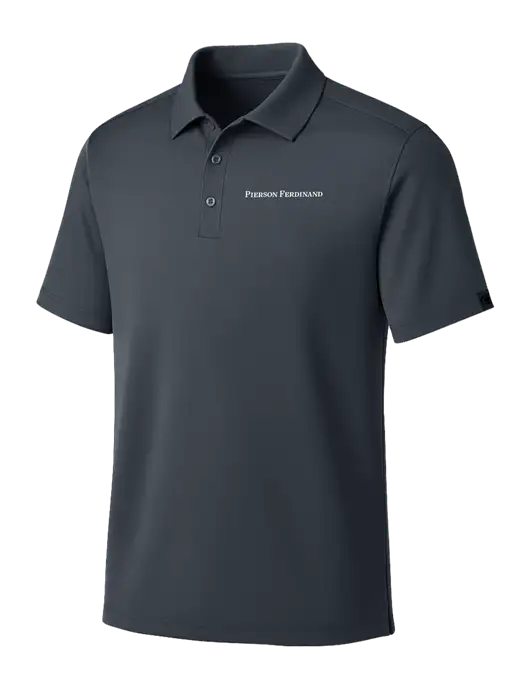 OGIO Dark Grey Framework Polo w/Pierson Ferdinand Logo