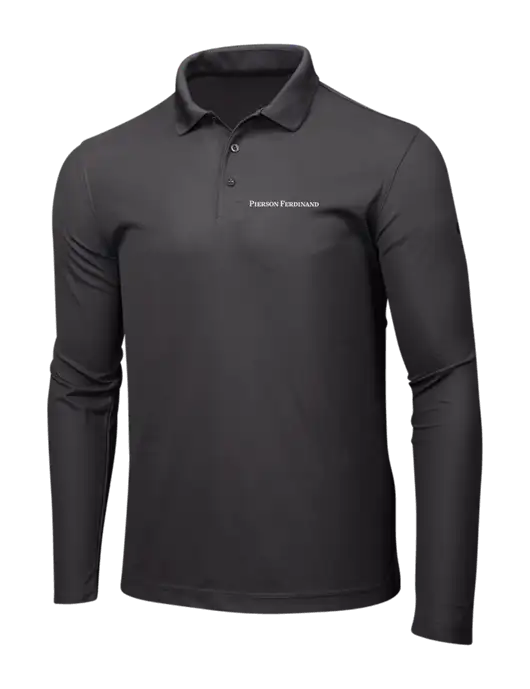 OGIO Charcoal Grey Caliber 2.0 Long Sleeve Polo w/Pierson Ferdinand Logo