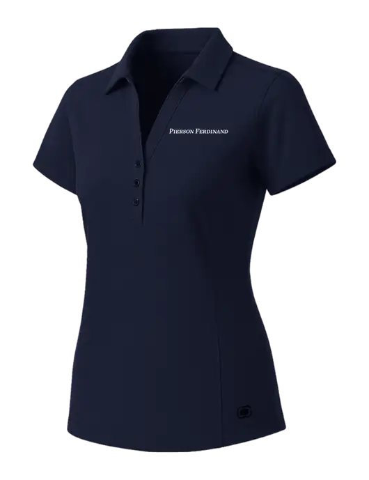 OGIO Womens Navy ONYX Polo w/Pierson Ferdinand Logo