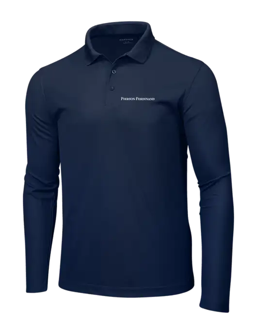 OGIO Navy Caliber 2.0 Long Sleeve Polo w/Pierson Ferdinand Logo