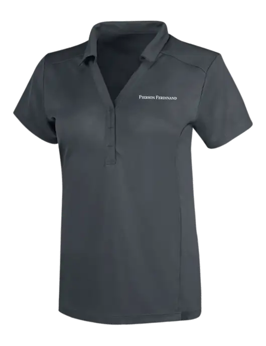 OGIO Dark Grey Womens Framework Polo w/Pierson Ferdinand Logo