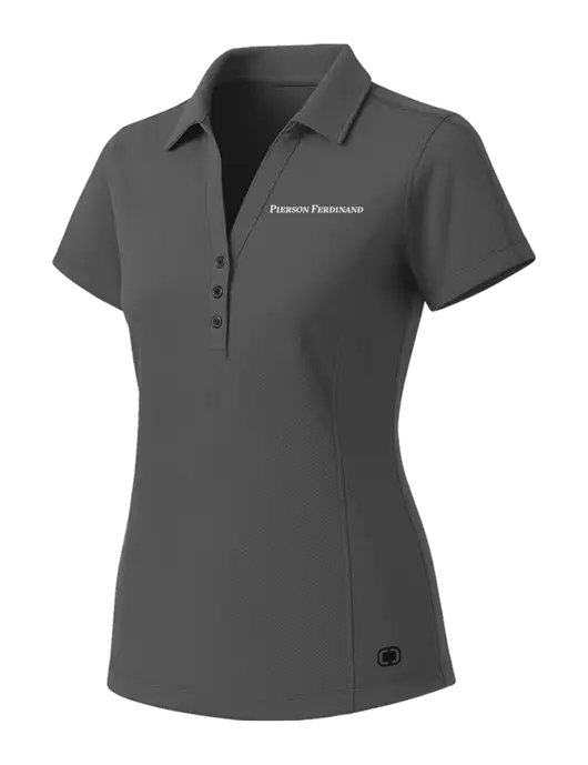 OGIO Womens Medium Grey ONYX Polo w/Pierson Ferdinand Logo