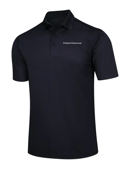 Black Micropique Sport-Wick Polo w/Pierson Ferdinand Logo