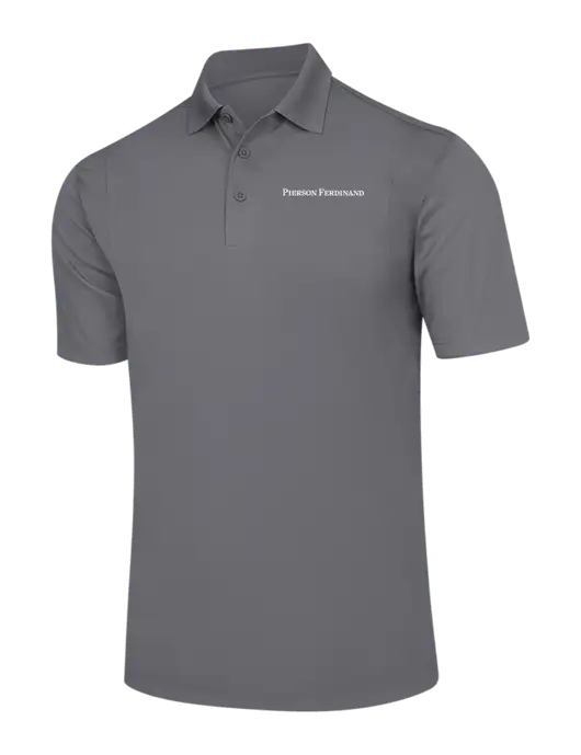 Medium Grey Micropique Sport-Wick Polo w/Pierson Ferdinand Logo