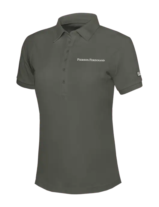 OGIO Womens Medium Grey Jewel Polo w/Pierson Ferdinand Logo
