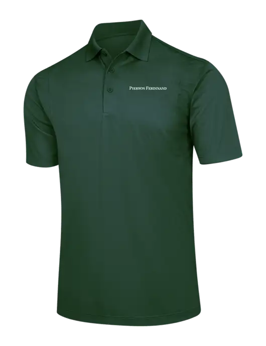 Dark Green Micropique Sport-Wick Polo w/Pierson Ferdinand Logo