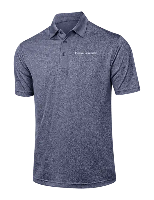 Navy Heather Contender Polo w/Pierson Ferdinand Logo