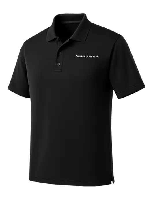 Black Dry Zone UV Micro Mesh Polo w/Pierson Ferdinand Logo