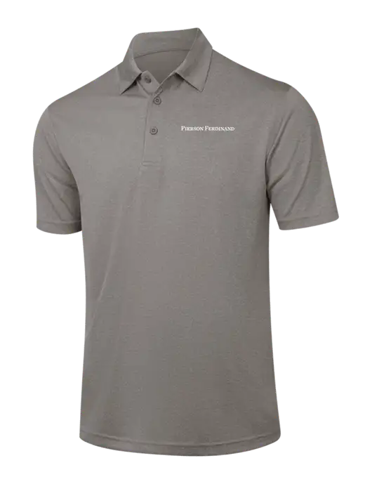 Medium Grey Heather Contender Polo w/Pierson Ferdinand Logo