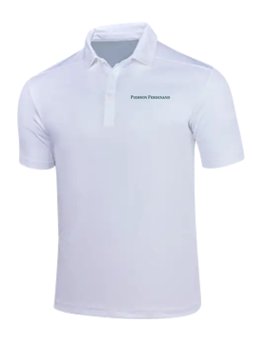 White Posi-UV Pro Polo w/Pierson Ferdinand Logo