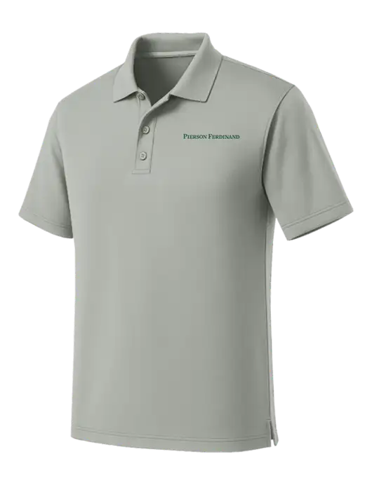 Light Grey Dry Zone UV Micro Mesh Polo w/Pierson Ferdinand Logo