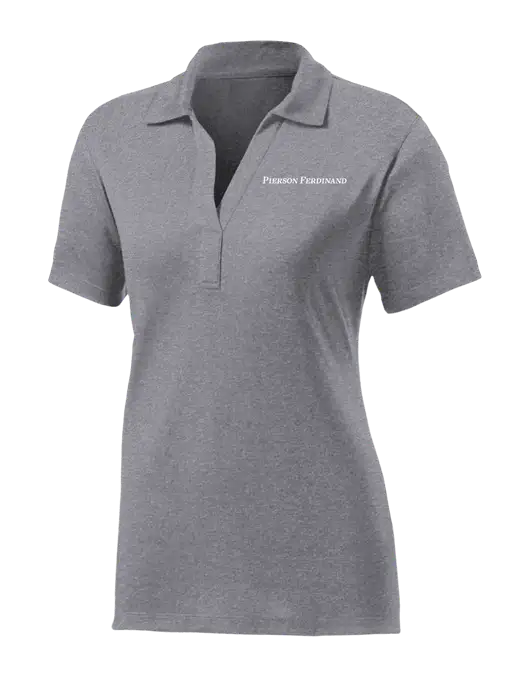 Womens Medium Grey Heather Contender Polo w/Pierson Ferdinand Logo