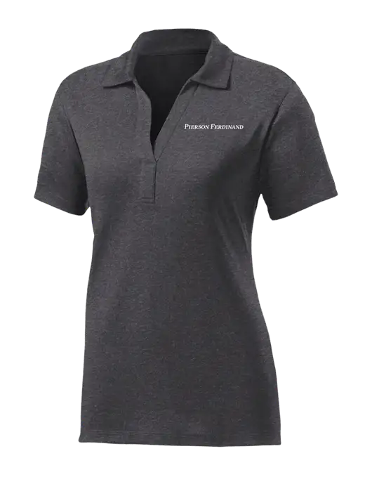 Womens Dark Grey Heather Contender Polo w/Pierson Ferdinand Logo