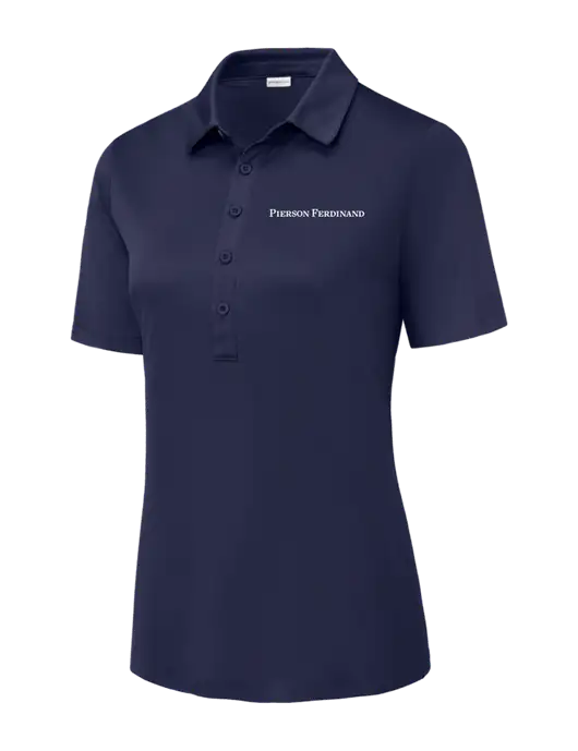 True Navy Womens Posi-UV Pro Polo w/Pierson Ferdinand Logo