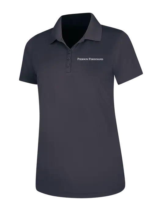 Dark Grey Womens Dry Zone UV Mesh Polo w/Pierson Ferdinand Logo