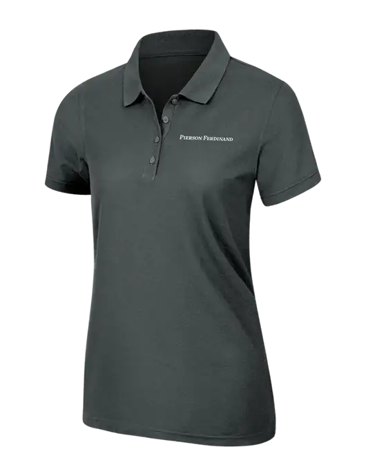 Dark Grey Womens Core Classic Pique Polo w/Pierson Ferdinand Logo