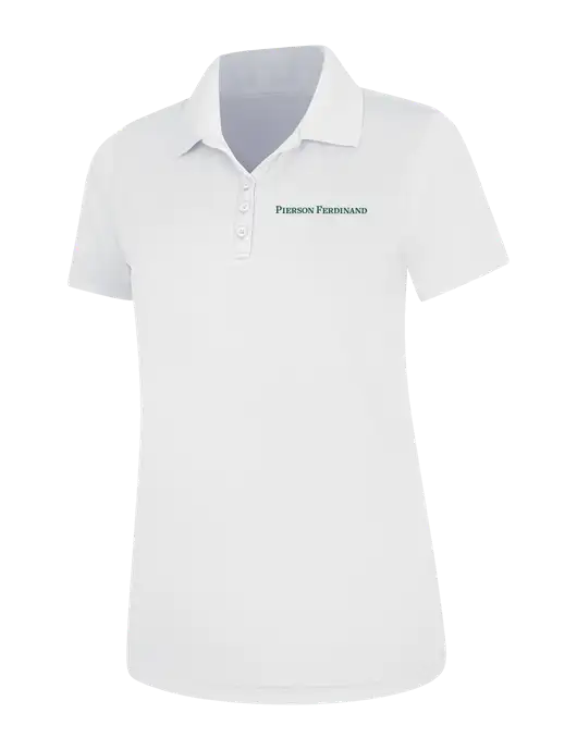White Womens Dry Zone UV Mesh Polo w/Pierson Ferdinand Logo