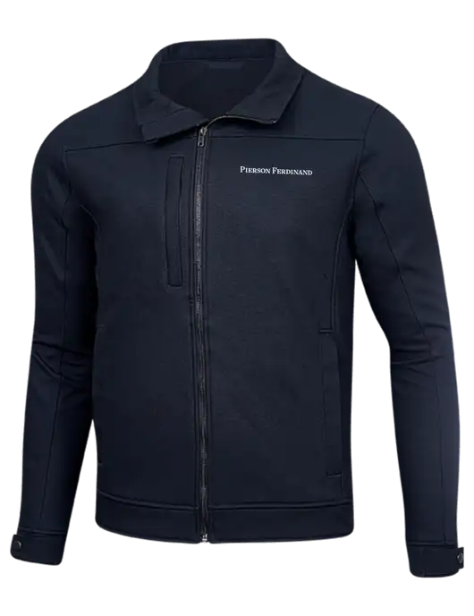 Cornerstone Navy Duck Bonded Soft Shell Jacket w/Pierson Ferdinand Logo