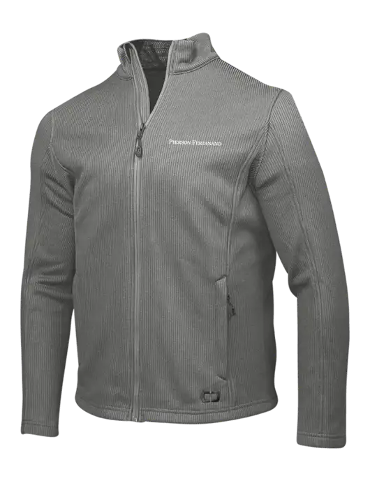 OGIO Medium Grey Grit Fleece Jacket w/Pierson Ferdinand Logo