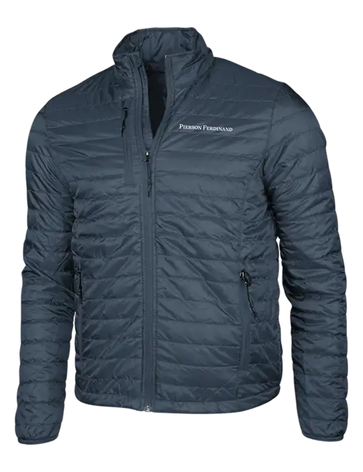 Navy Puffy Packable Jacket w/Pierson Ferdinand Logo