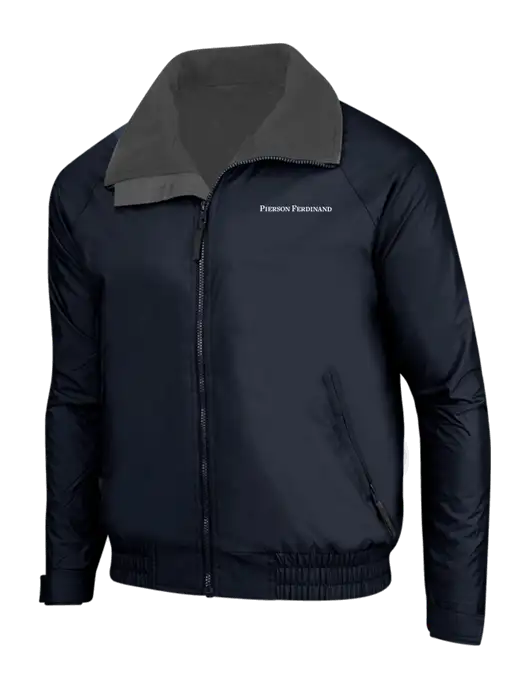 True Navy/Grey Heather Classic Competitor Jacket w/Pierson Ferdinand Logo