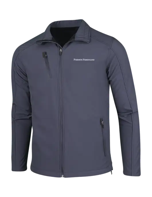 Dark Grey Welded Softshell Jacket w/Pierson Ferdinand Logo