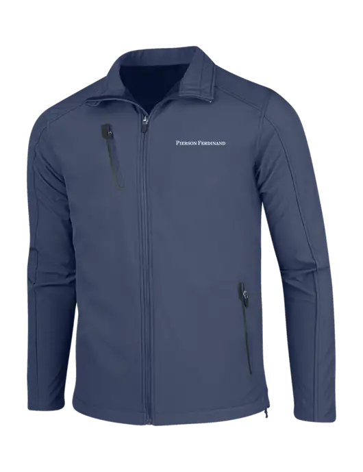 Navy Welded Softshell Jacket w/Pierson Ferdinand Logo