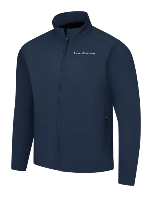 Navy Core Soft Shell Jacket w/Pierson Ferdinand Logo