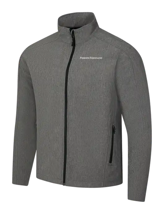 Medium Grey Heather Core Soft Shell Jacket w/Pierson Ferdinand Logo