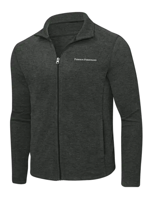 Charcoal Heather Microfleece Full-Zip Jacket w/Pierson Ferdinand Logo