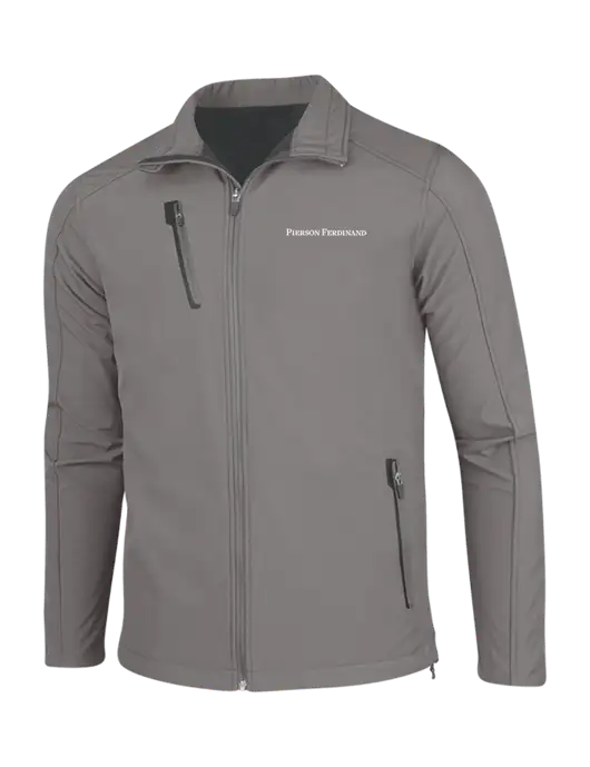 Medium Grey Welded Softshell Jacket w/Pierson Ferdinand Logo