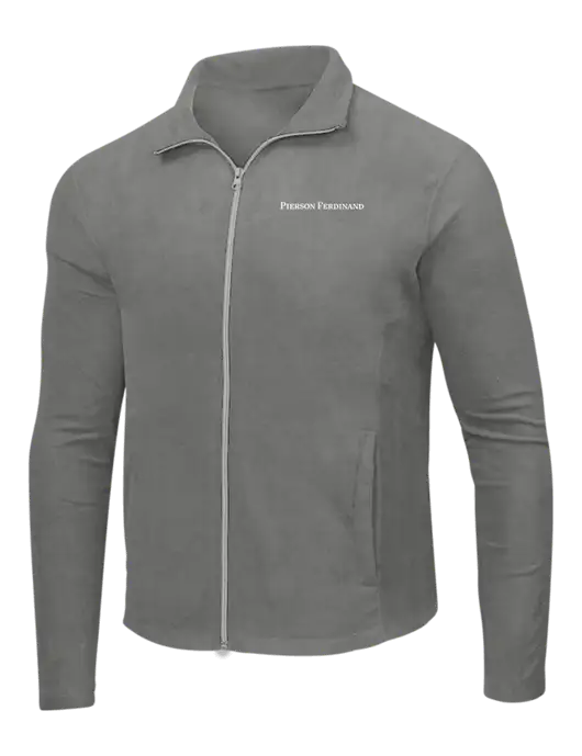 Medium Grey Microfleece Jacket w/Pierson Ferdinand Logo