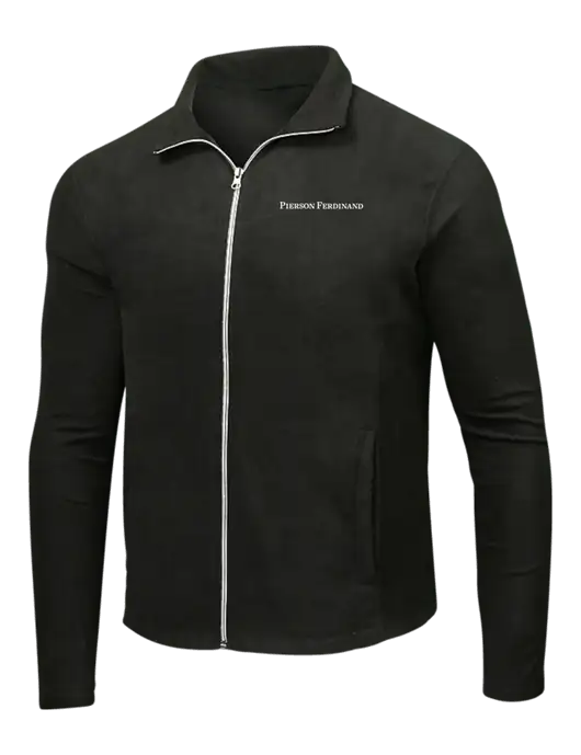 Black Microfleece Jacket w/Pierson Ferdinand Logo