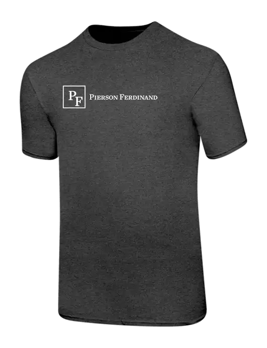 Ring Spun Dark Heather Grey 4.5 oz T-Shirt w/Full Logo