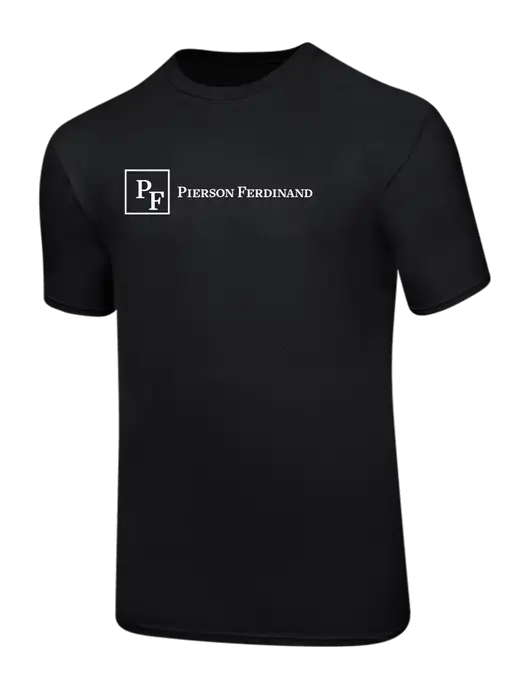 Ring Spun Jet Black 4.5 oz T-Shirt w/Full Logo
