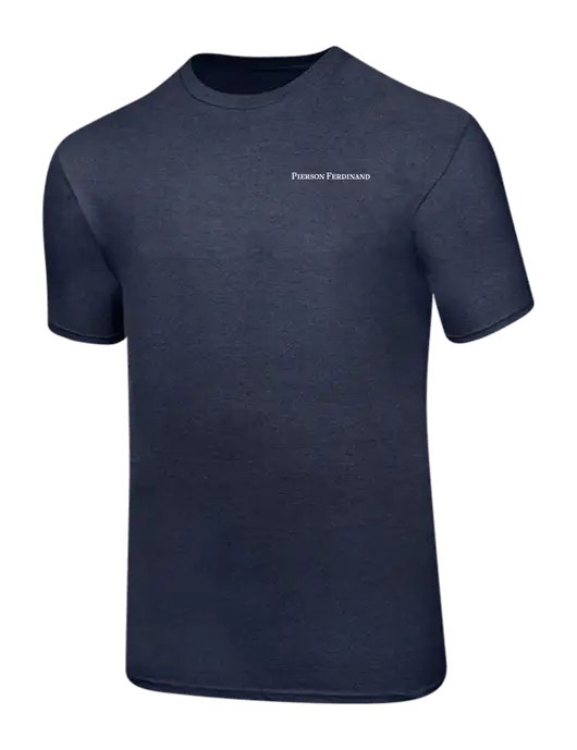 Ring Spun Heather Navy 4.5 oz T-Shirt w/Pierson Ferdinand Logo