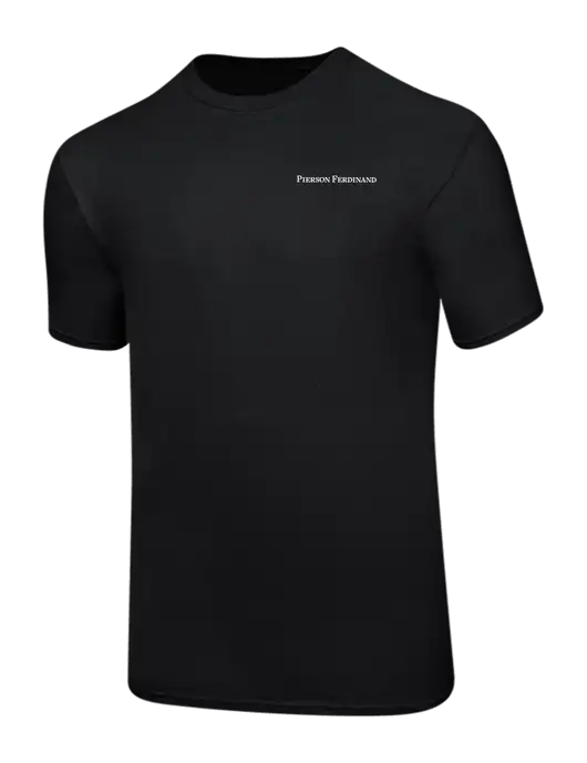 Ring Spun Jet Black 4.5 oz T-Shirt w/Pierson Ferdinand Logo